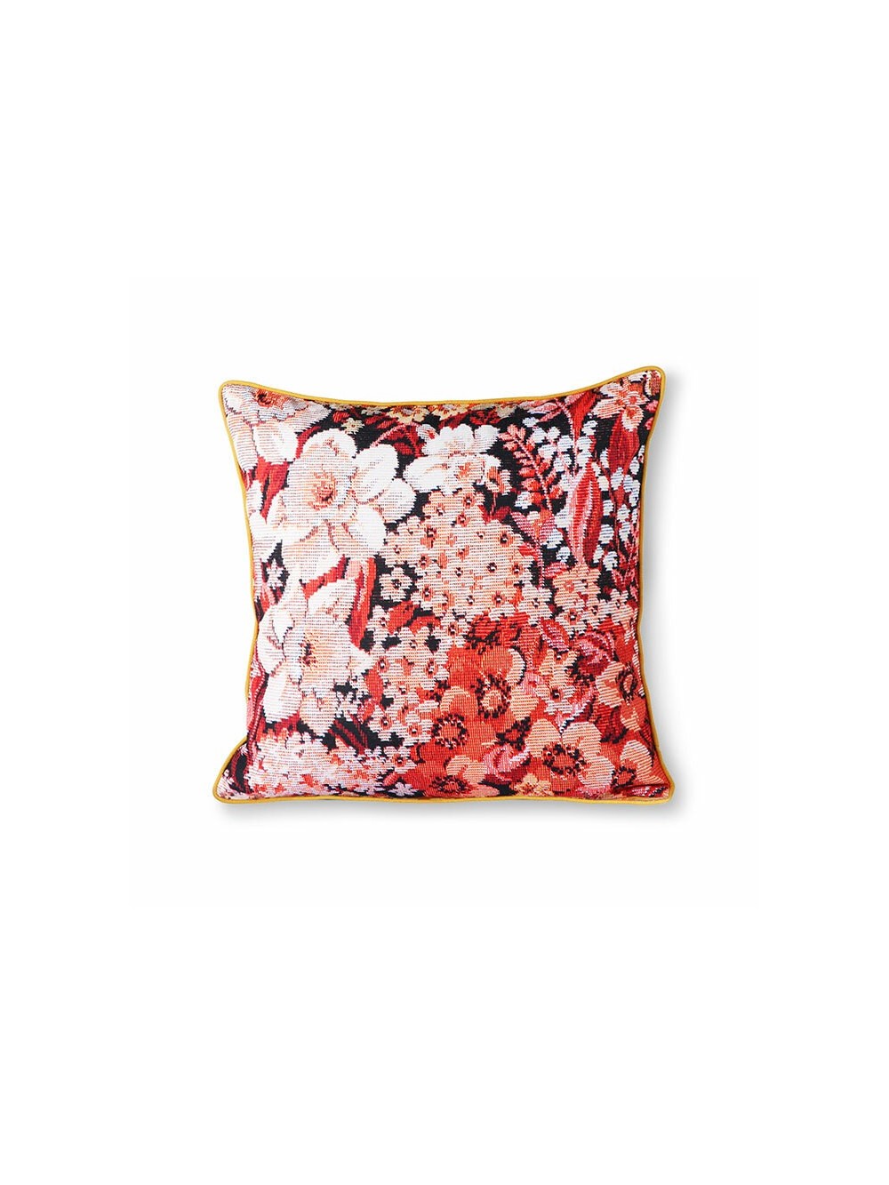 COUSSIN IMPRIME FLEURS 50X50