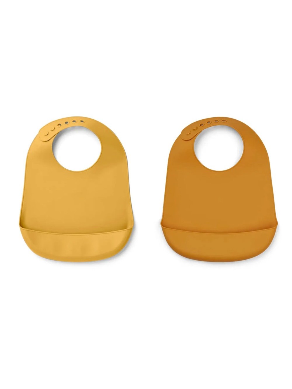 Lot de 2 bavoirs en silicone souple Tilda