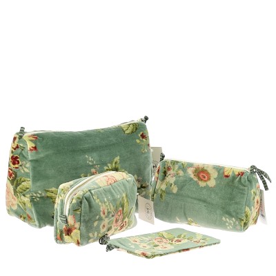 Trousse Bangalore en velours Jade