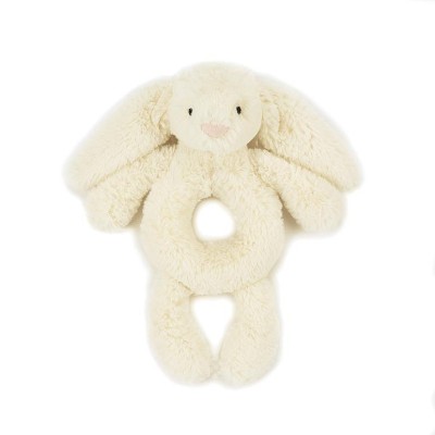 Hochet lapin blanc avec grandes oreilles