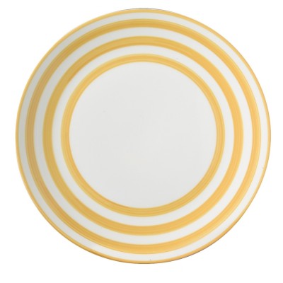 ASSIETTE PLATE EN CERAMIQUE D27CM GIALLO CERCHI