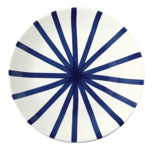 ASSIETTE PLATE EN CERAMIQUE D27 CM BLU RUOTA