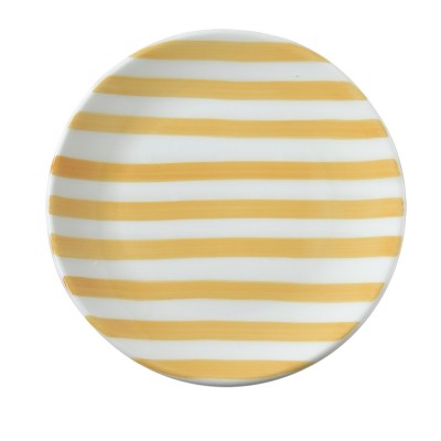 ASSIETTE DESSERT EN CERAMIQUE D 20.5 CM GIALLO RIGHE