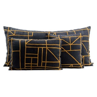 Coussin en Lin brodé KOTA