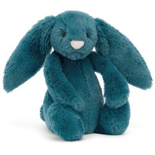 Petite peluche lapin bleu