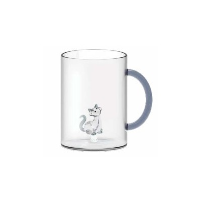 MUG EN VERRE BOROSILICATE CHAT 420ml