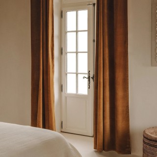 RIDEAUX VELOURS DELHI 135X300 ABSINTHE