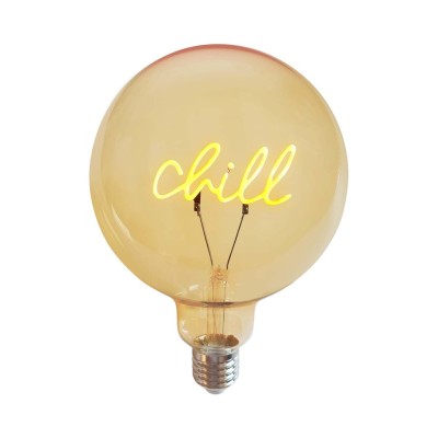 AMPOULE LED CHILL E27 AMBRE D12,5 H18cm