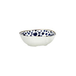 ANAFI - plat à four/bol à soupe - porcelaine - L 17,5 x W 13,7 x H 5 cm - bleu