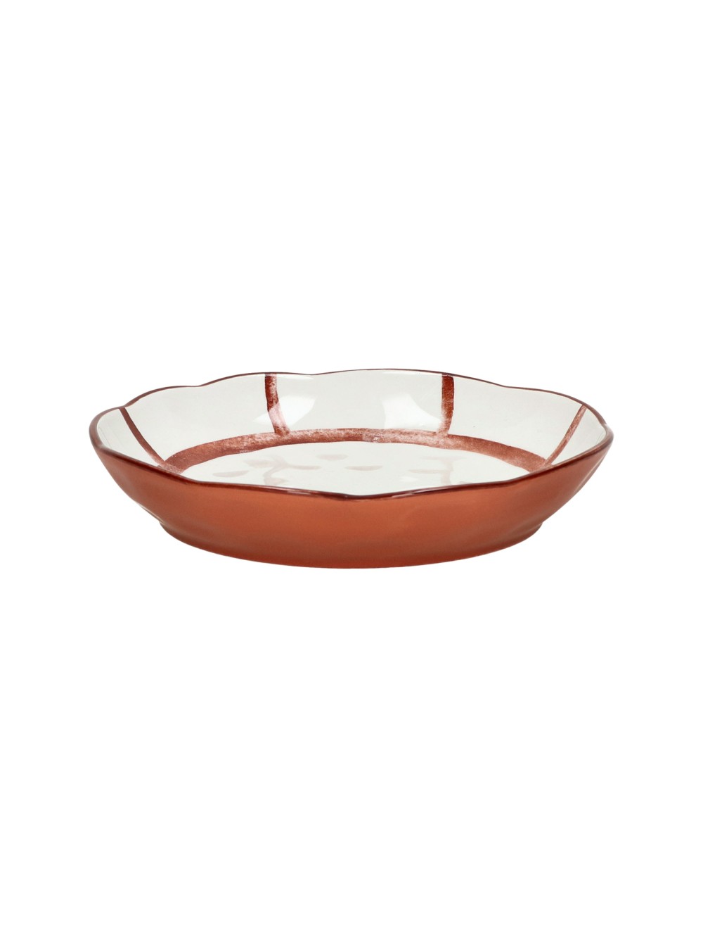 MYKONOS - blate - porcelaine - DIA 20 x H 3,5 cm 