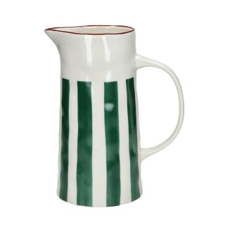 MYKONOS - pichet - porcelaine - L 19 x W 12,5 x H 23,5 cm - vert