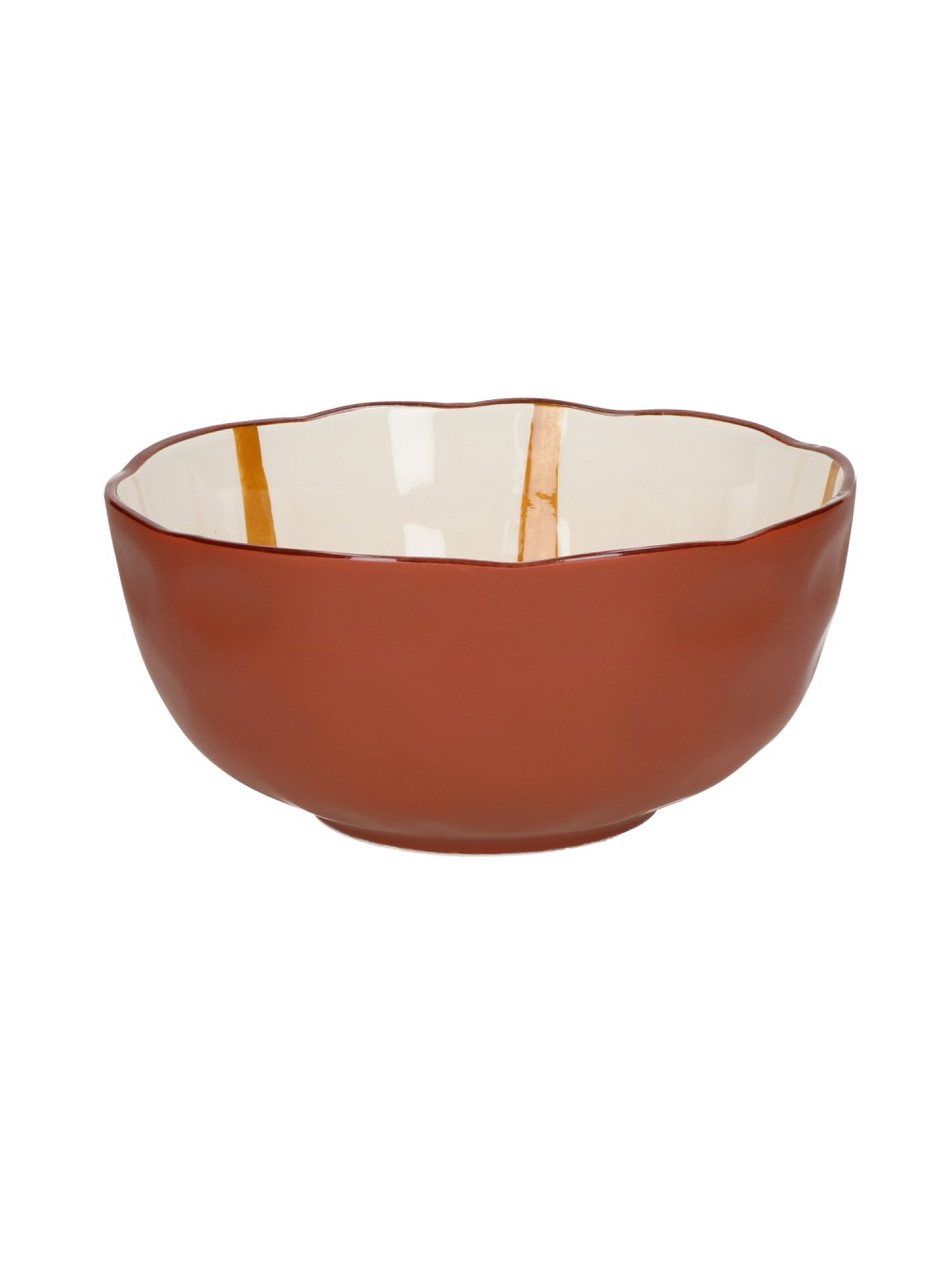 MYKONOS - saladier - porcelaine - DIA 24 x H 11 cm - jaune