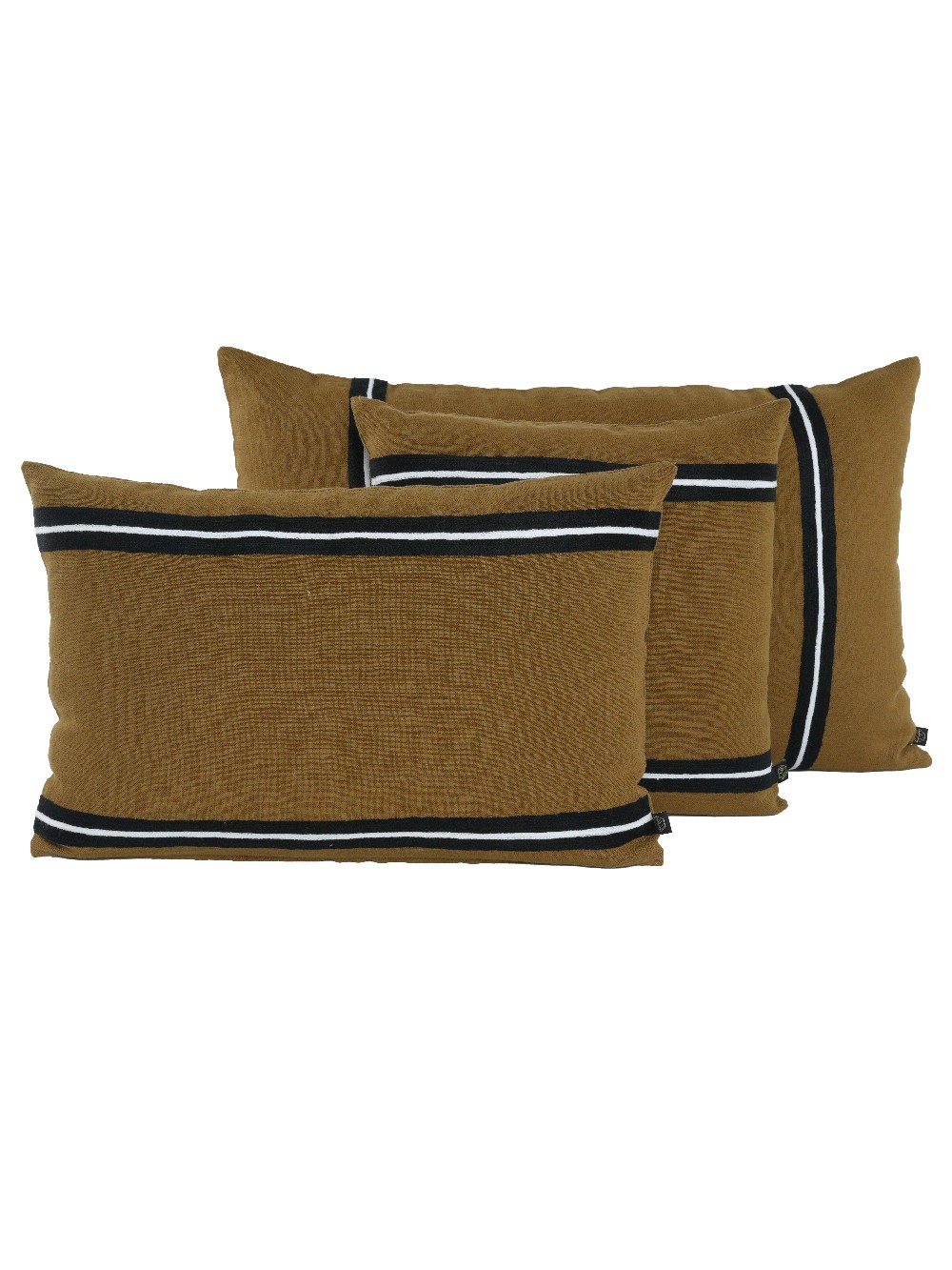 Housse de coussin en lin et coton brodé - Skagen