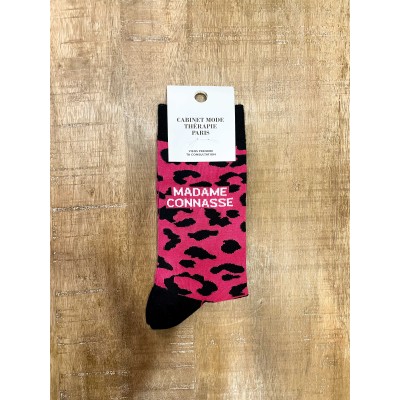 Chaussette - Madame Connasse léopard rose