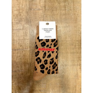 Chaussette - Amour léopard marron Chaussette - Amour léopard marron
