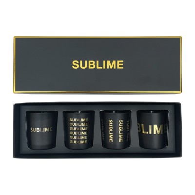 Coffret de 4 bougies message Sublime