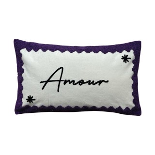 Coussin Influence amour violet