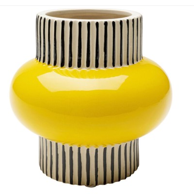 Vase Calabria jaune 16cm