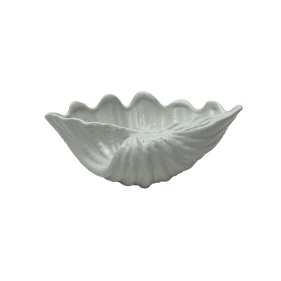 DECO POT NEPTUNE BLANCHE L23