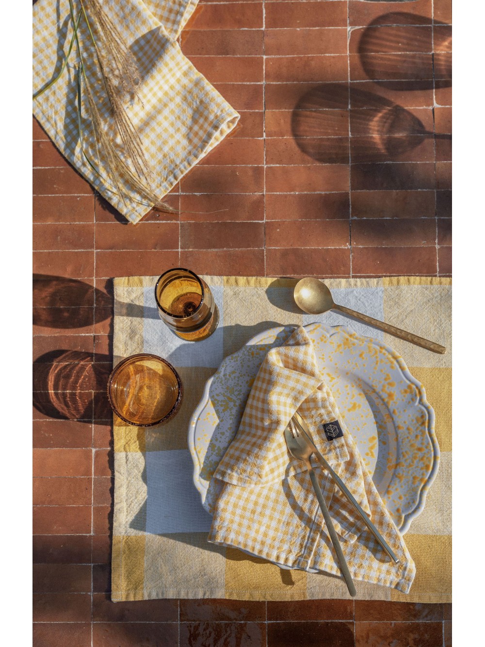 Serviette / Set de table lin et coton - Palma II