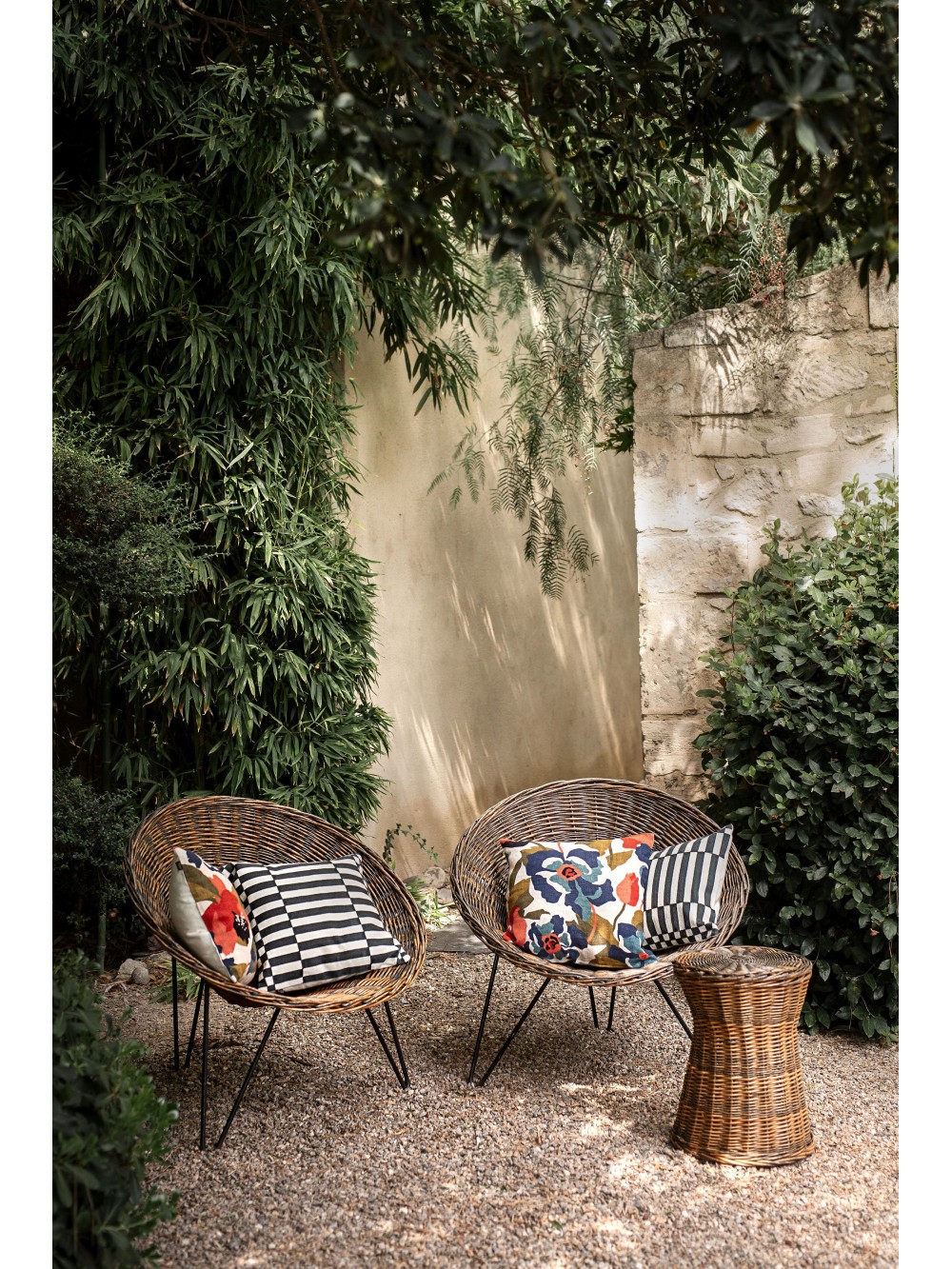 Housse de coussin en coton brodé - Cancun