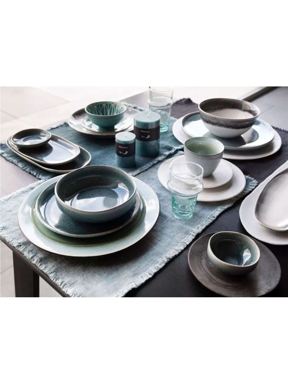 TASSE ET SOUCOUPE GRES AQUA -KIMO