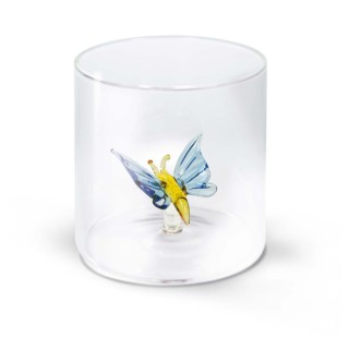 Gobelet en verre - Papillon