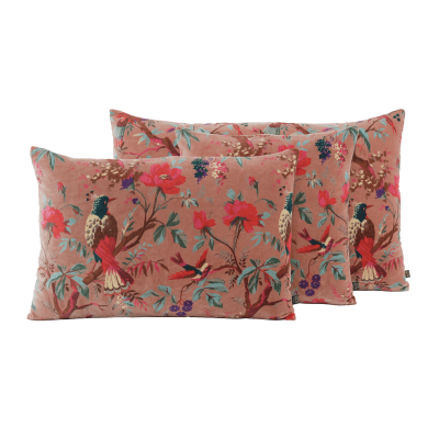 Coussin velours Birdy Mocha