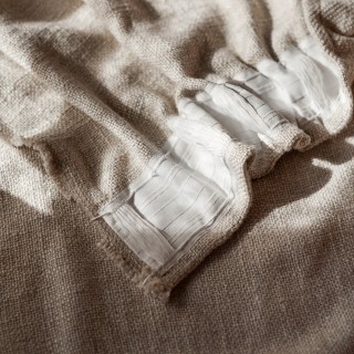 Rideau à galon fronceur effet tweed 130x280cm - California