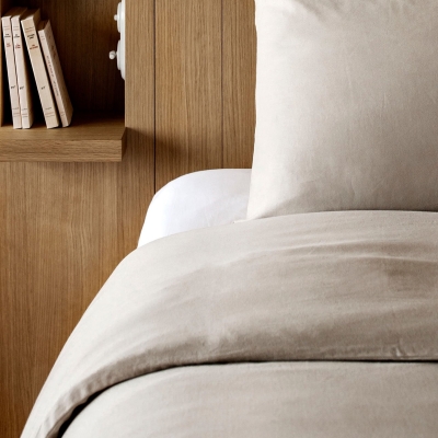 Drap plat en satin de coton - Taloa