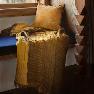 Plaid en lin et coton 135x200 cm - Baya