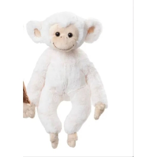 Peluche singe blanc 40 cm - Denis