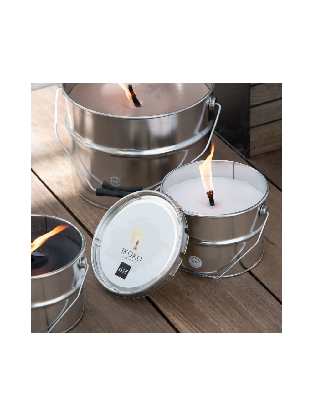 Bougie Citronnelle Ikoko - Blanche S 50h