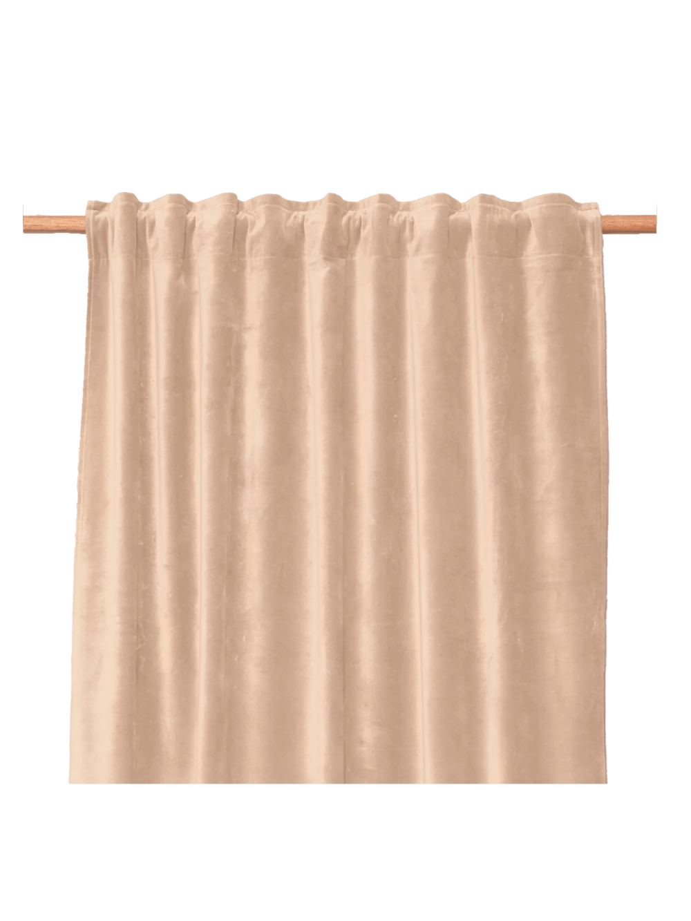 Rideau en velours finition ruflette 135x300cm - New Delhi