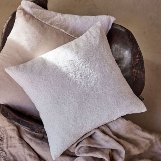 Coussin en lin brodé - Phoenix