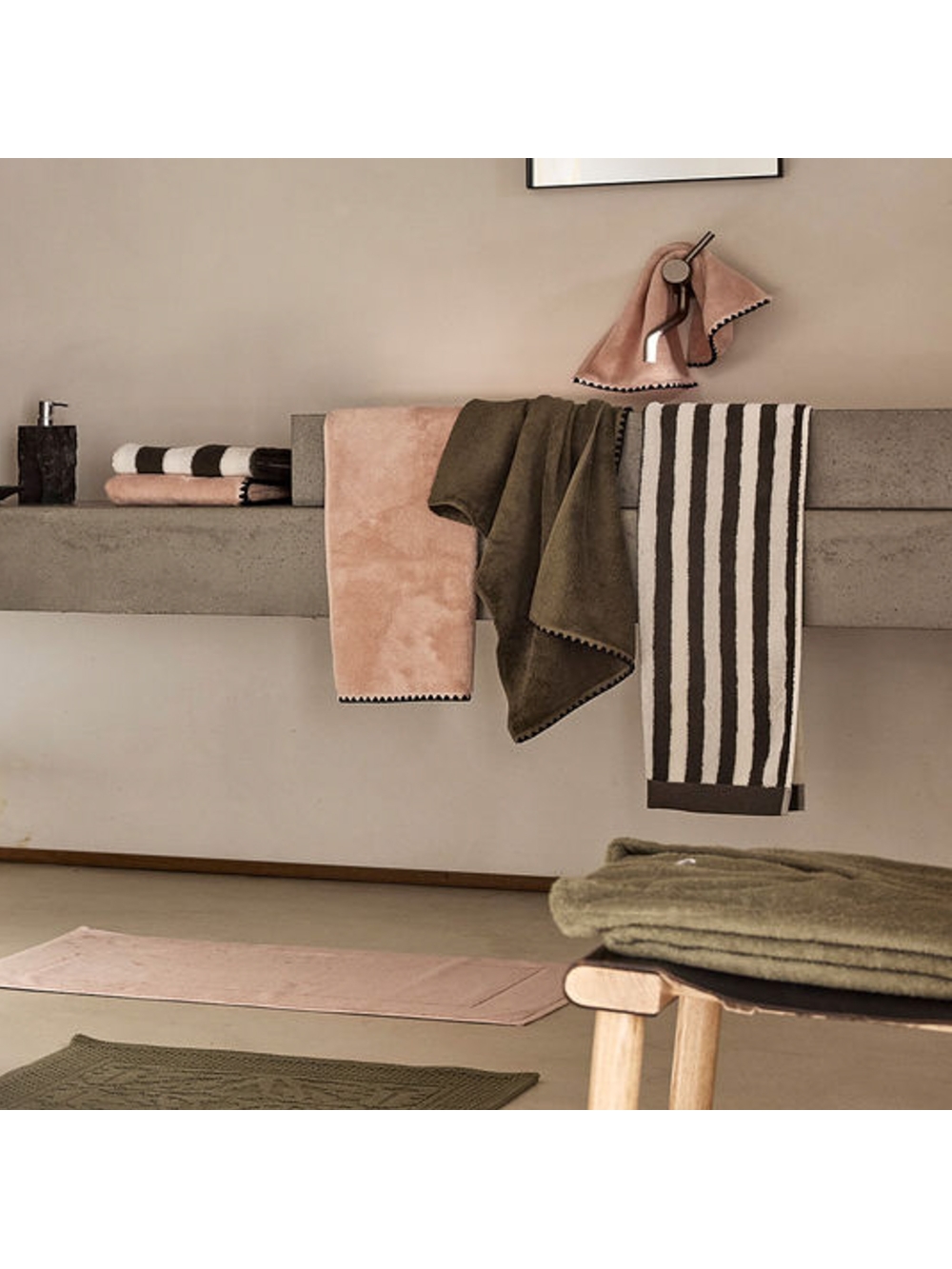 Serviette de toilette en éponge 50x100 cm - Santorini