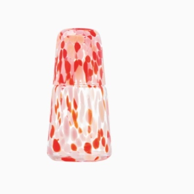 Service de nuit moucheté léopard D9,8 H22,2cm