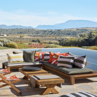 Housse de coussin d'extérieur - Pondichéry