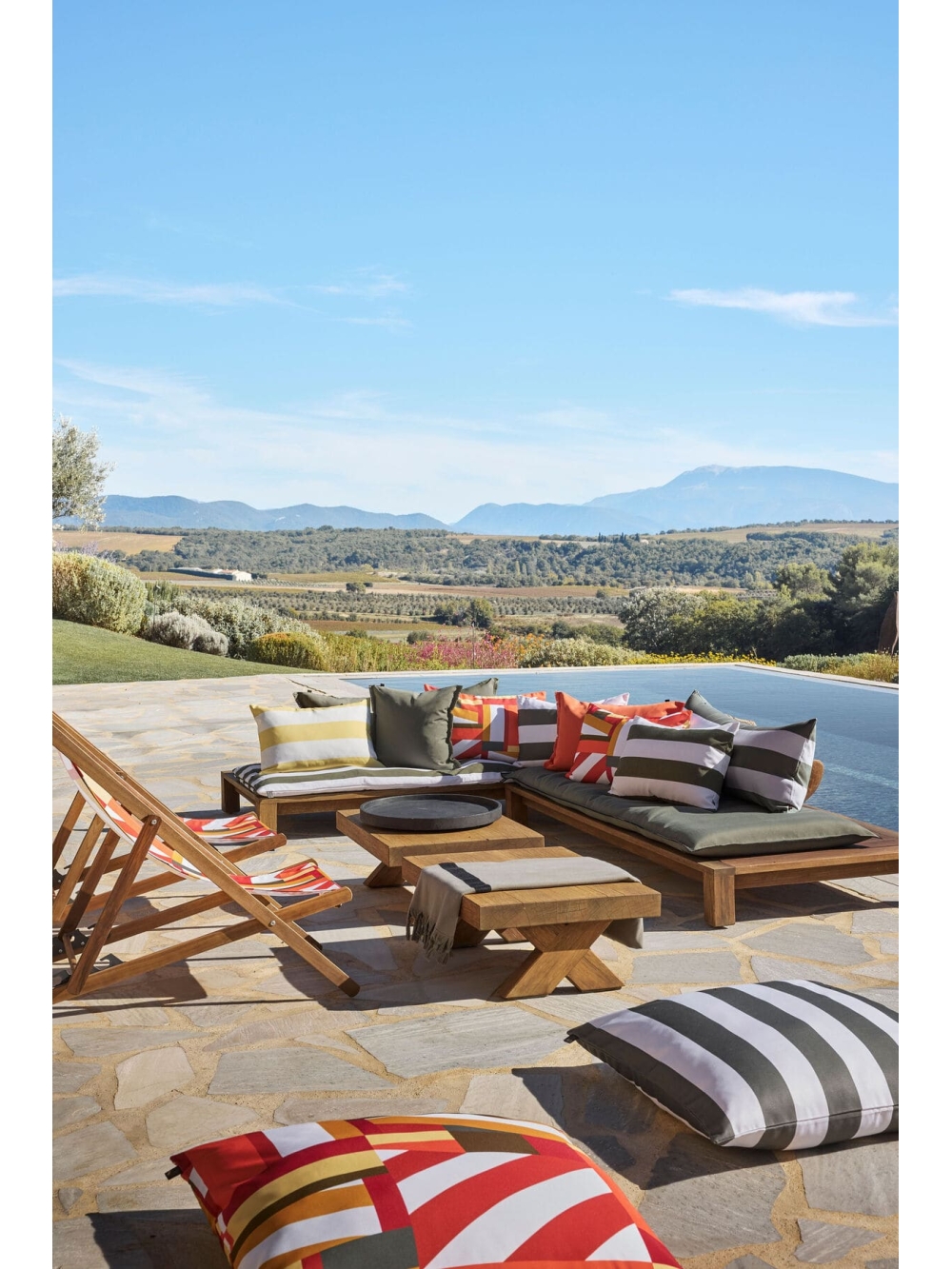 Housse de coussin d'extérieur - Pondichéry