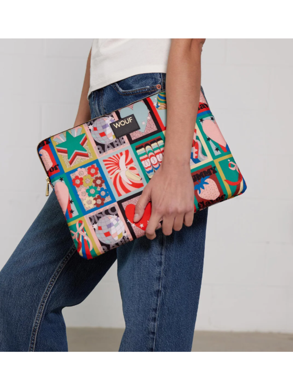 Housse ordinateur 13" & 14" Discobabe de Wouf