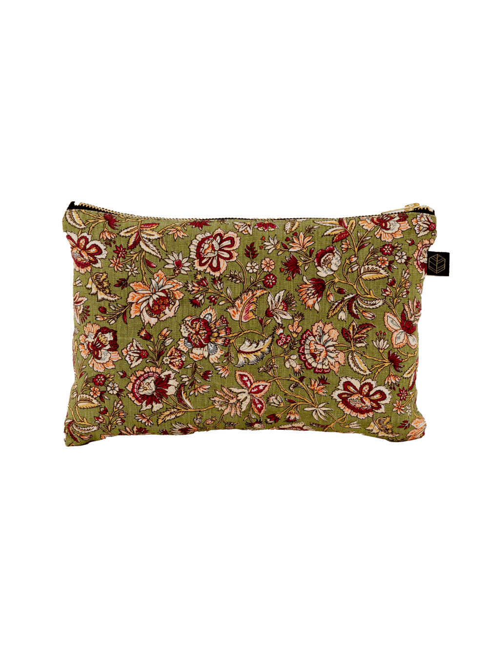 Trousse en lin imprimé floral - Samara