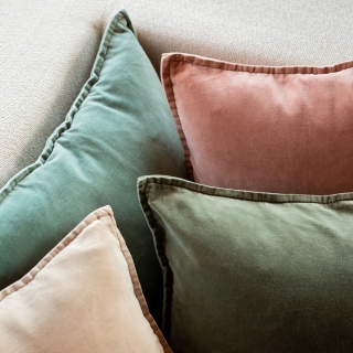 Housse de coussin en velours - Manhattan