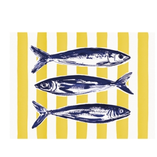 SET DE TABLE VINYLE SARDINES . Y 33x45 - PDV 05206