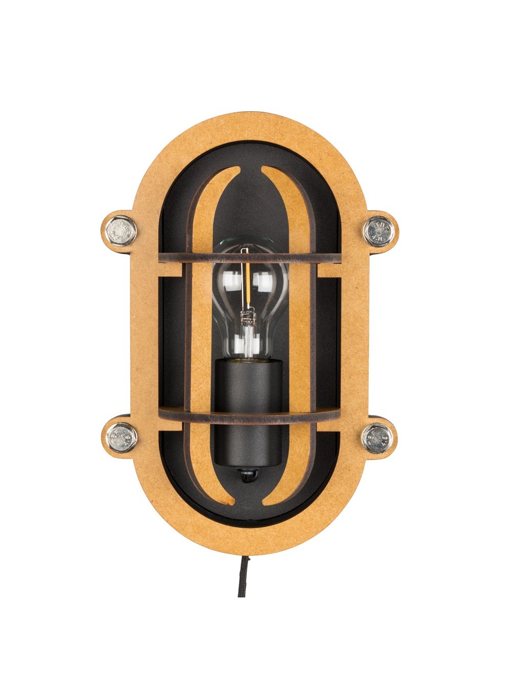 APPLIQUE WALL LAMP NAVIGATOR BLACK
