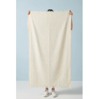Serviette de plage 100% coton 90x180 cm - Misis Teal