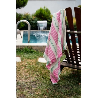 Serviette de plage RUSTIK 100% coton rayée  - 90X185cm - 300gr