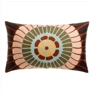 Coussin brodé Zeno Forêt 40 x 65cm