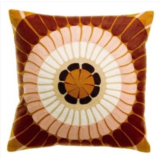 Coussin brodé Zeno Forêt 45 x 45