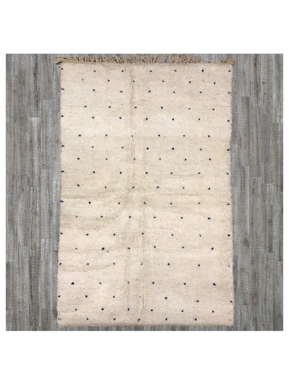 TAPIS BENI OUARAIN 150X240 PLUMETIS BLEU MARINE