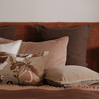Housse de coussin en velours côtelé - Hambourg